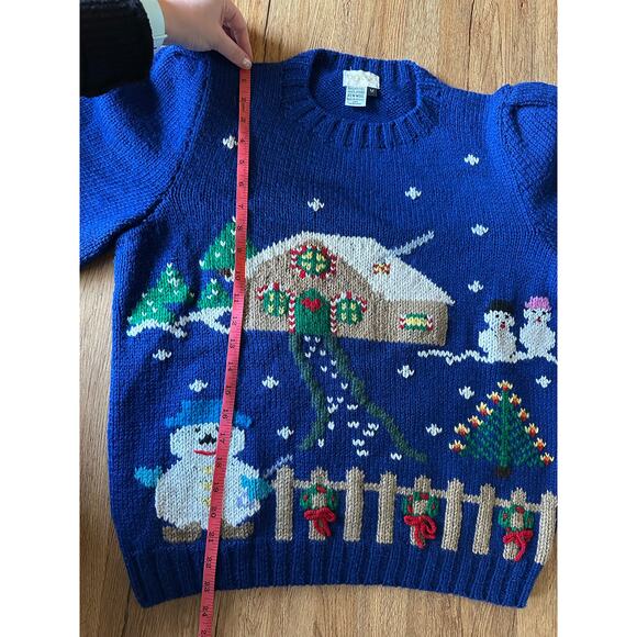 B.G. Day Vintage Holiday Wool Sweater Women's Size Medium - Picture 6 of 6